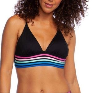 NWT La Blanca Spectrum Cross-Back Triangle Bikini Top